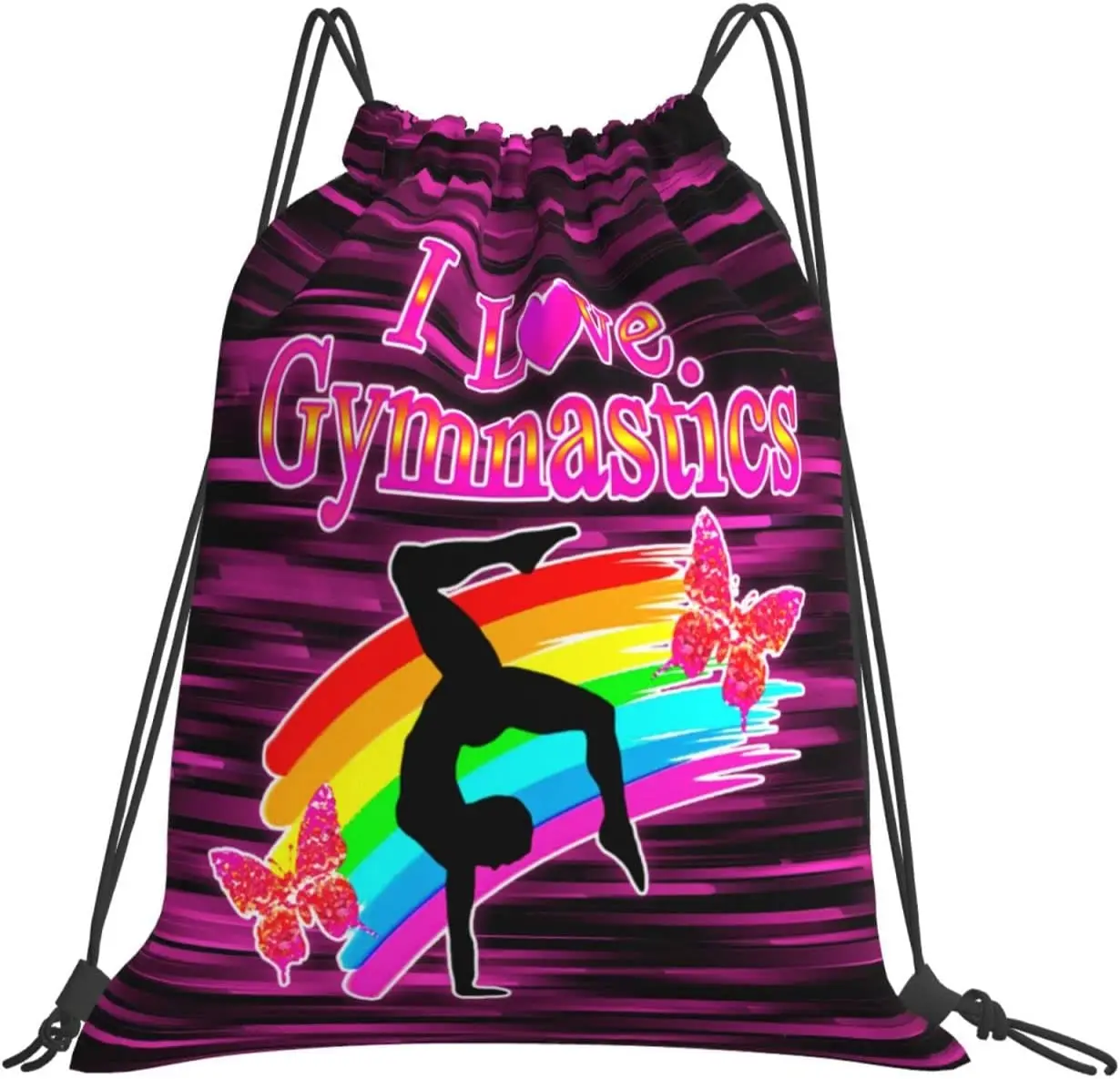 Gymnastics Drawstring Backpack Gym String Bag Drawstring Sackpack Sport For Womens Mens
Gymnastics Drawstring Backpack Gym String Bag Drawstring Sackpack Sport For Womens Mens