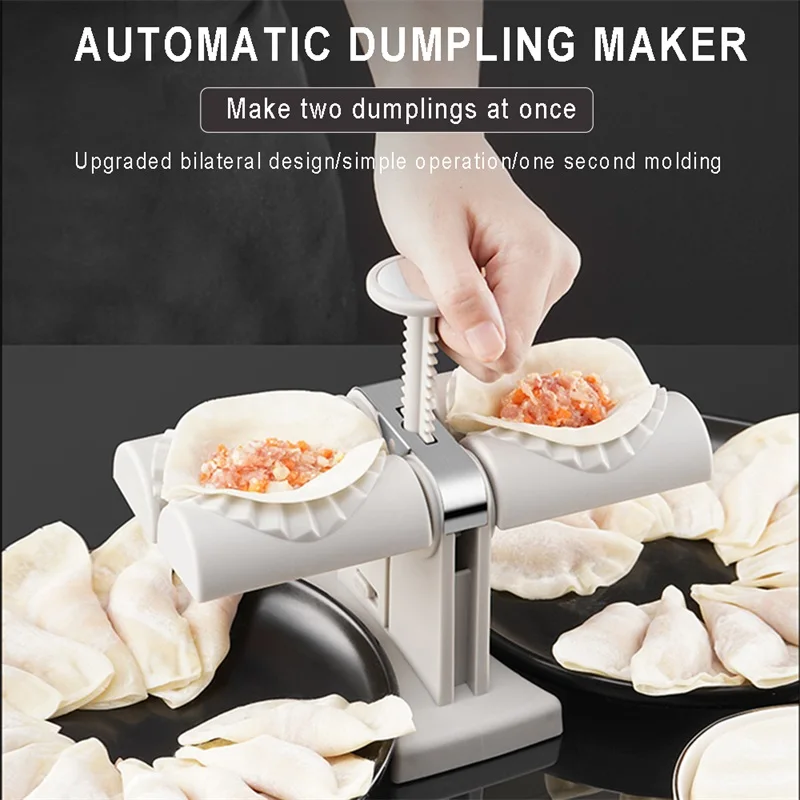 Dumpling Mould Household Double Head Press Type Pierogi Maker Fully Automatic Dumpling Artifact DIY Machine Kitchen Accessories
Dumpling Mould Household Double Head Press Type Pierogi Maker Fully Automatic Dumpling Artifact DIY Machine Kitchen Accessories