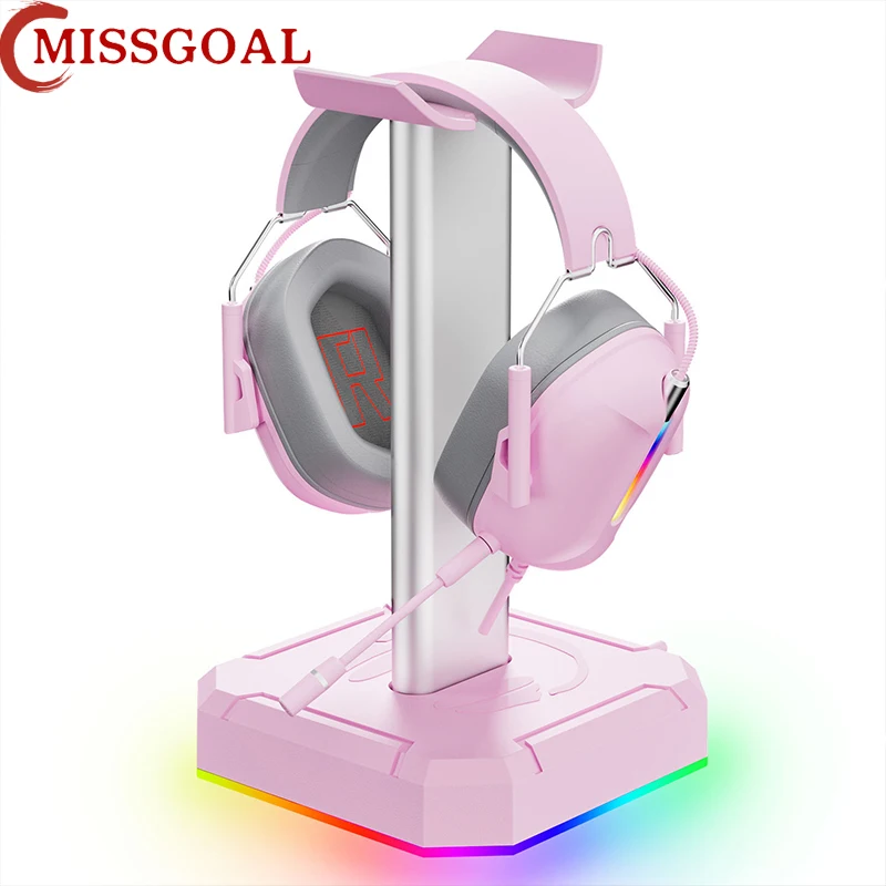 Missgoal Gaming Headphone Bracket Removable Alloy Earphone Desktop Stand Headset Display Holder Non-slip Pad PC Accessories
Missgoal Gaming Headphone Bracket Removable Alloy Earphone Desktop Stand Headset Display Holder Non-slip Pad PC Accessories