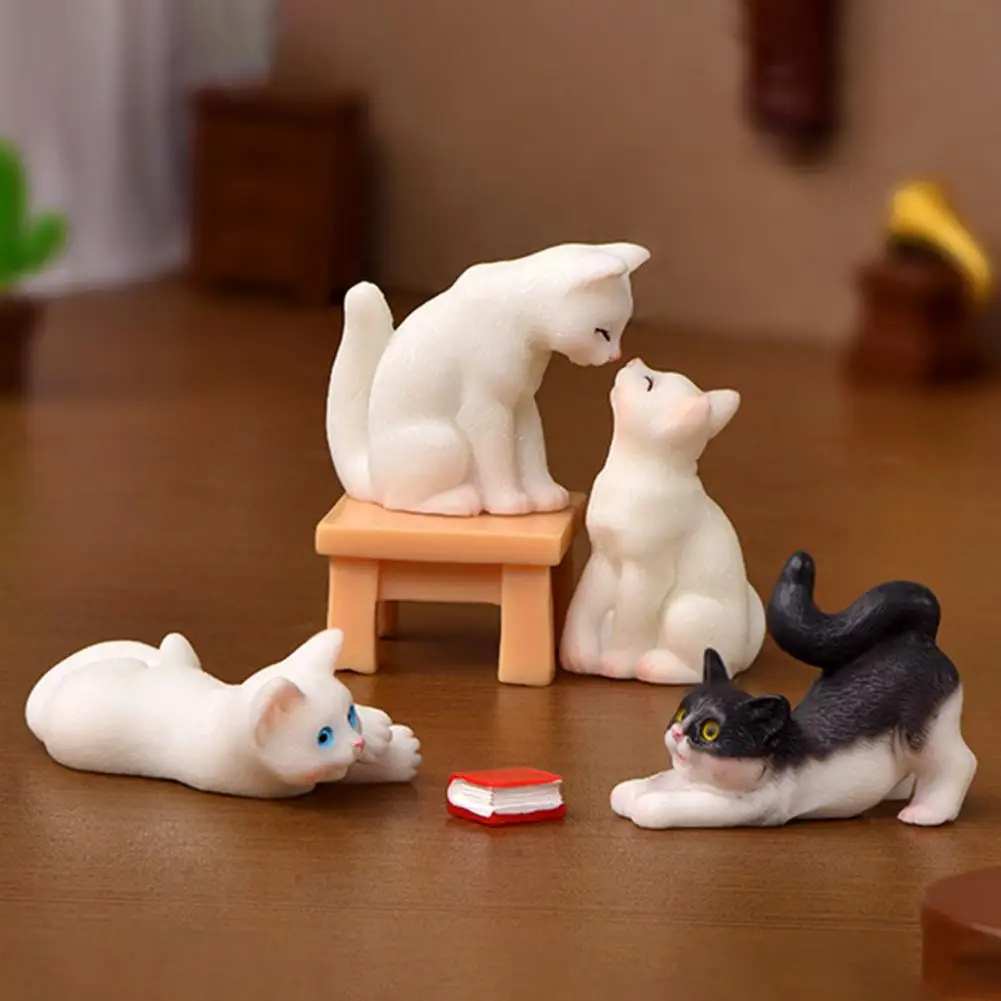Cat Figurines Wear-resistant Small Size Delicate Educational Cat Figures Toy Miniatures Cat Kitten Accessories
Cat Figurines Wear-resistant Small Size Delicate Educational Cat Figures Toy Miniatures Cat Kitten Accessories