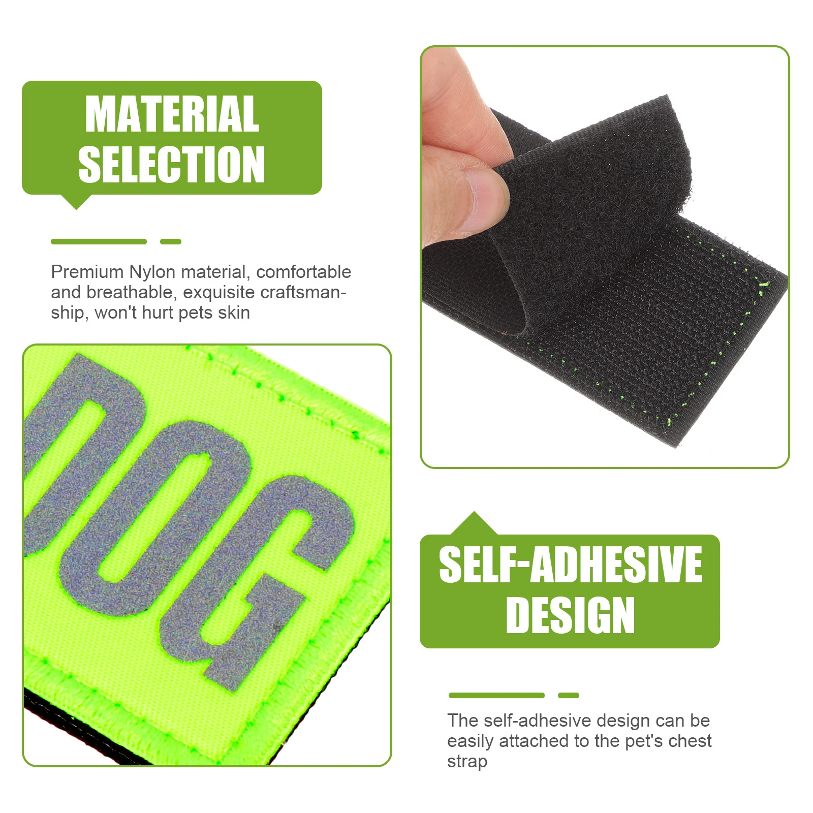 Dog Patchservice Harness Support Reflective Animal Dogs Accessories Tag Adhesive Tagslarge Vest Suppliessticker Decorations Glow
Dog Patchservice Harness Support Reflective Animal Dogs Accessories Tag Adhesive Tagslarge Vest Suppliessticker Decorations Glow