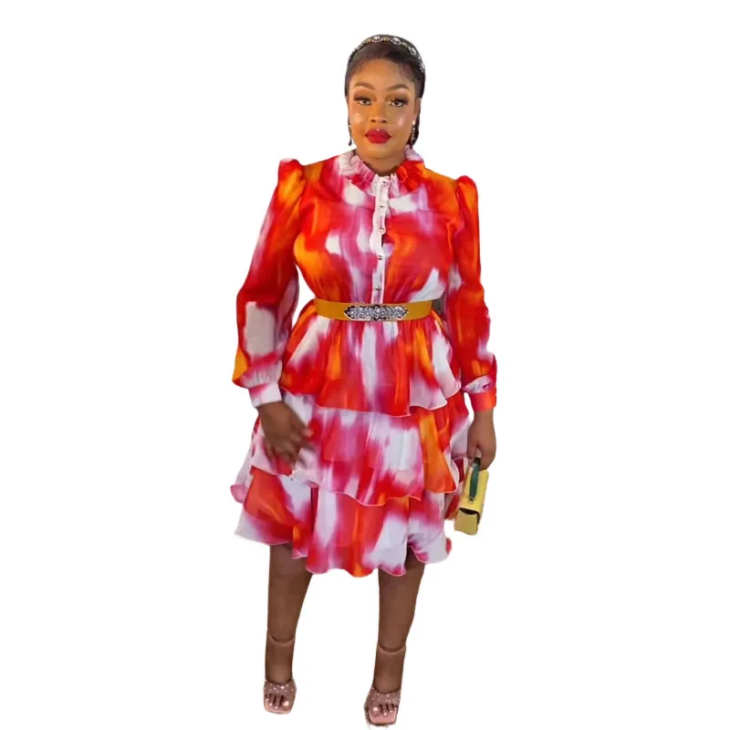 African Print Dresses for Women Summer Elegant African Long Sleeve Polyester Knee-length Dress Dashiki African Dresses Women
African Print Dresses for Women Summer Elegant African Long Sleeve Polyester Knee-length Dress Dashiki African Dresses Women