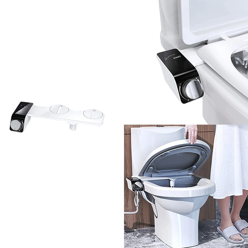 Bidet Toilet Seat Attachment Ultra-Thin Non-Electric Self-Cleaning Dual Nozzles Wash Cold Water
Bidet Toilet Seat Attachment Ultra-Thin Non-Electric Self-Cleaning Dual Nozzles Wash Cold Water