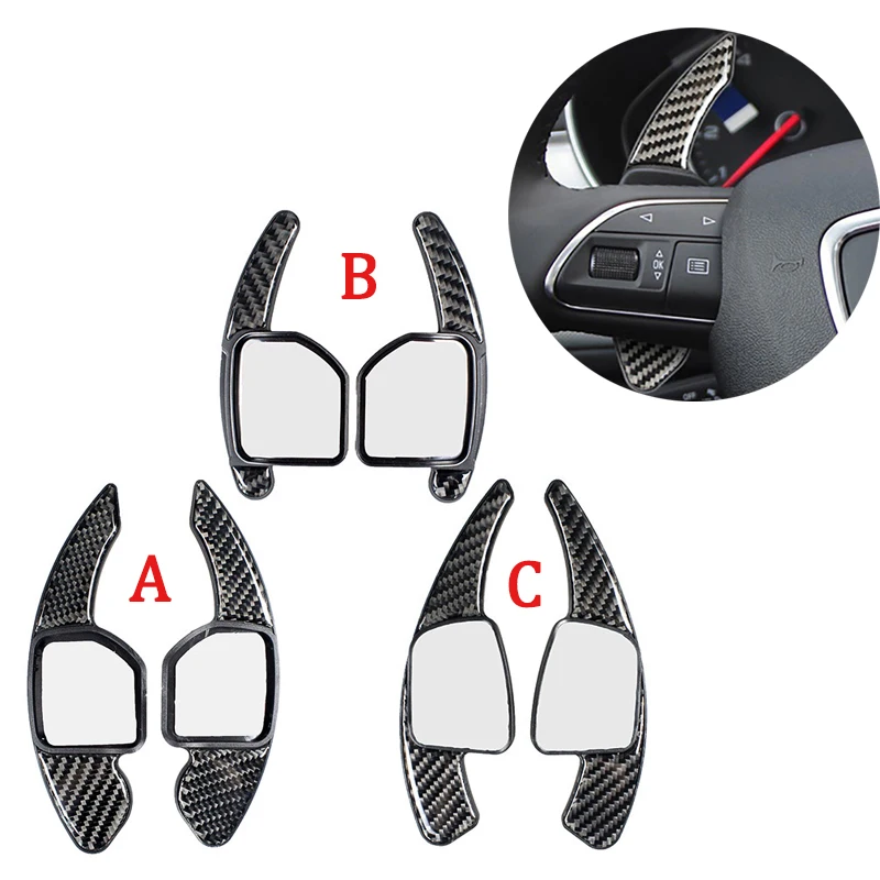 2PCS Car Steering Wheel Decoration for Audi A4L Q7 A3 A6l Q5 Q3 A5 A7 TT Interior Gear Shift Paddle Modification Accessories
2PCS Car Steering Wheel Decoration for Audi A4L Q7 A3 A6l Q5 Q3 A5 A7 TT Interior Gear Shift Paddle Modification Accessories
