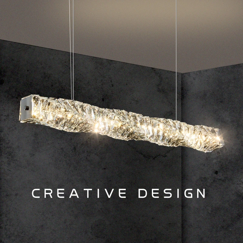 Light Luxury Crystal Living Room Chandeliers Dining Room Bedroom Hotel Villa Stainless Steel Crystal Chandeliers 
Light Luxury Crystal Living Room Chandeliers Dining Room Bedroom Hotel Villa Stainless Steel Crystal Chandeliers