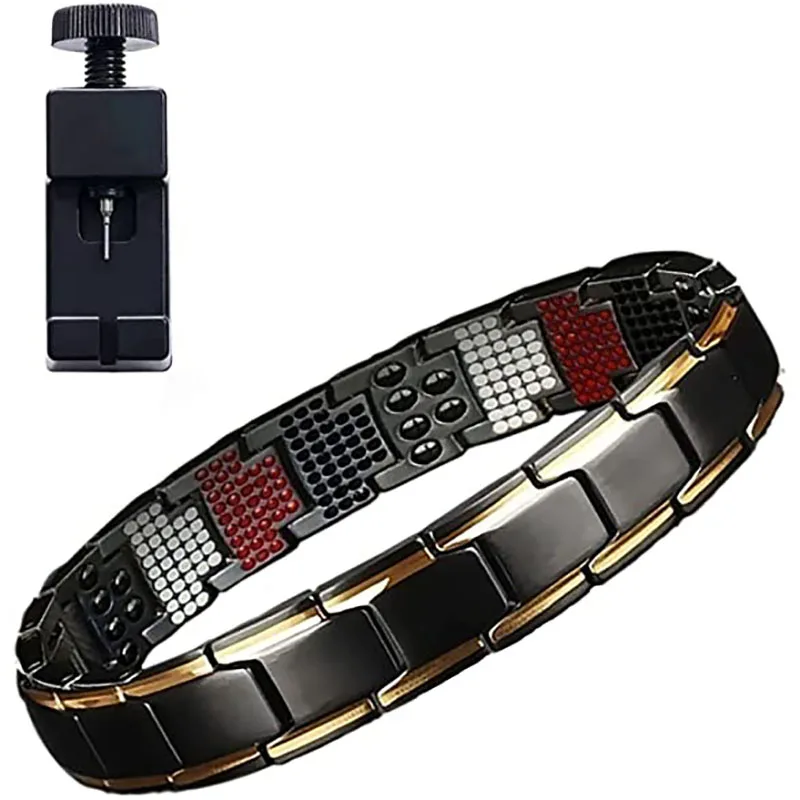 Magnetic Therapy Bracelet,Healing Bracelet, Anti-swelling Bracelet,Adjustable Men Strength Therapy Bracelet Health Energy
Magnetic Therapy Bracelet,Healing Bracelet, Anti-swelling Bracelet,Adjustable Men Strength Therapy Bracelet Health Energy