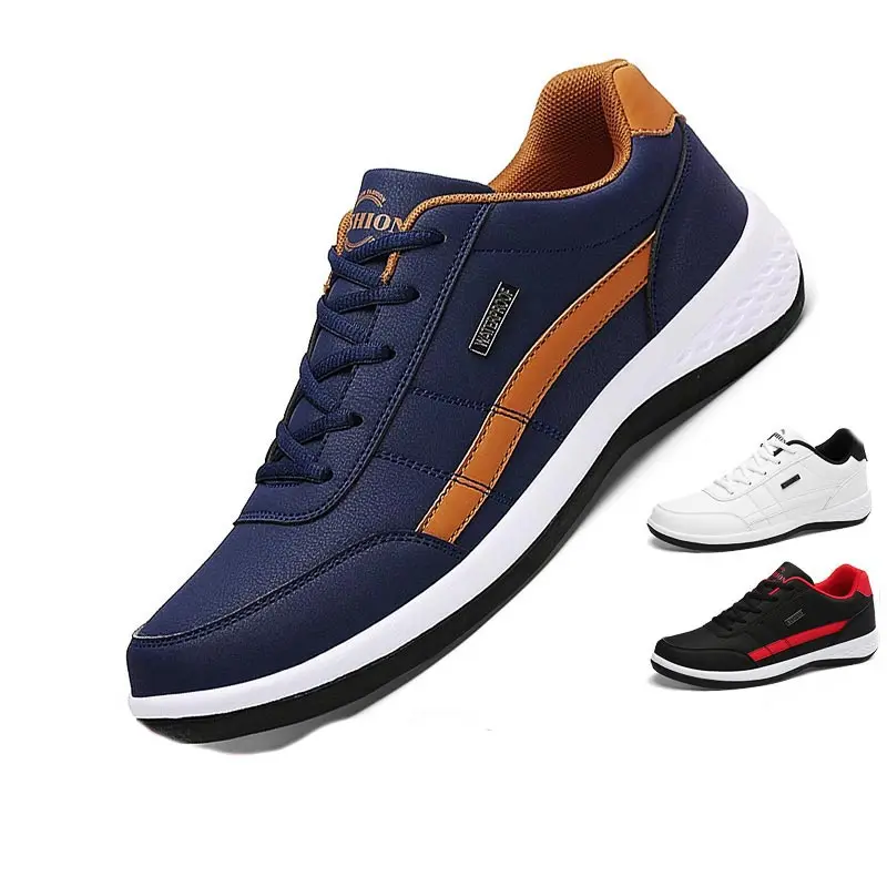 Plus Size Autumn PU Leather Men's Sneakers Man Sport Shoes Running Male Tennis Original Men's Sports Footwear Blue Flat GME-1527
Plus Size Autumn PU Leather Men's Sneakers Man Sport Shoes Running Male Tennis Original Men's Sports Footwear Blue Flat GME-1527