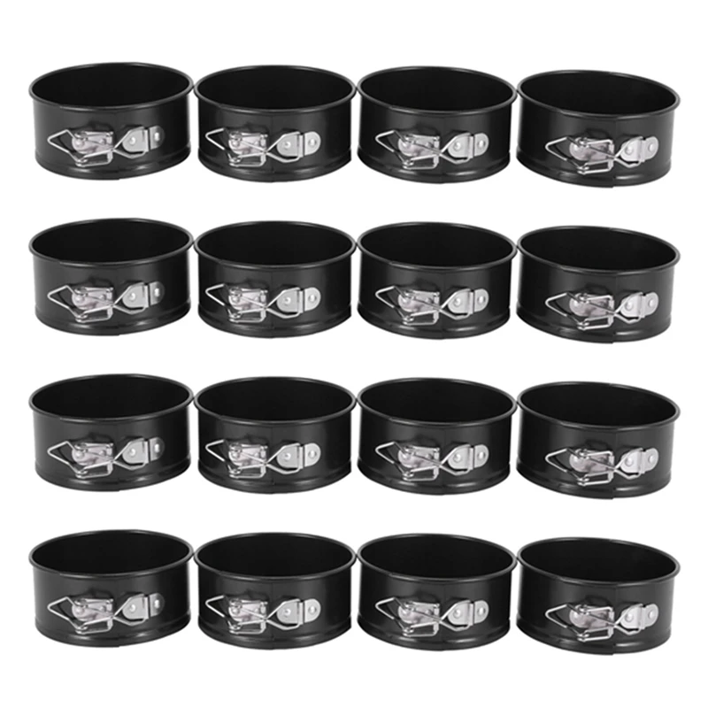 4-Inch Mini Springform Pan Set - 16 Piece Small Nonstick Cheesecake Pan For Mini Cheesecakes, Pizzas And Quiches
4-Inch Mini Springform Pan Set - 16 Piece Small Nonstick Cheesecake Pan For Mini Cheesecakes, Pizzas And Quiches