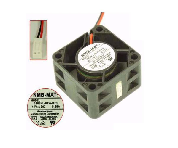 NMB-MAT 1608KL-04W-B70 RA1 DC 12V 0.25A 40x40x20 мм 2-проводной охлаждающий вентилятор 
NMB-MAT 1608KL-04W-B70 RA1 DC 12V 0.25A 40x40x20 мм 2-проводной охлаждающий вентилятор