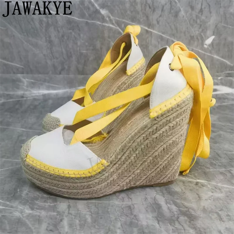 New Platform Wedge-soled Rome Sandals Women Summer Super High Heel Sandals Women Ankle Strap Runway Fashion Week Party Shoes
New Platform Wedge-soled Rome Sandals Women Summer Super High Heel Sandals Women Ankle Strap Runway Fashion Week Party Shoes