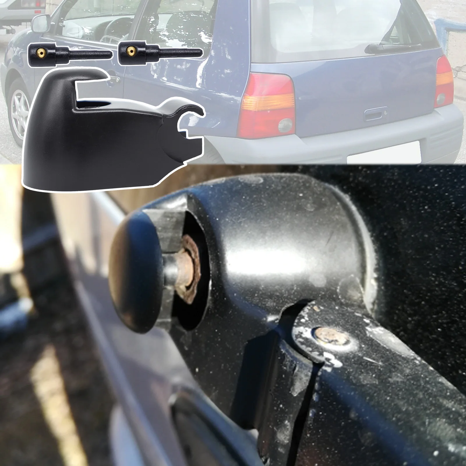 Car Rear Windshield Wiper Blade Arm Rocker Bolt Cap Washer Jet Nozzles Set For SEAT Arosa 6H 1999 - 2004 VW Lupo 6X Accessories
Car Rear Windshield Wiper Blade Arm Rocker Bolt Cap Washer Jet Nozzles Set For SEAT Arosa 6H 1999 - 2004 VW Lupo 6X Accessories