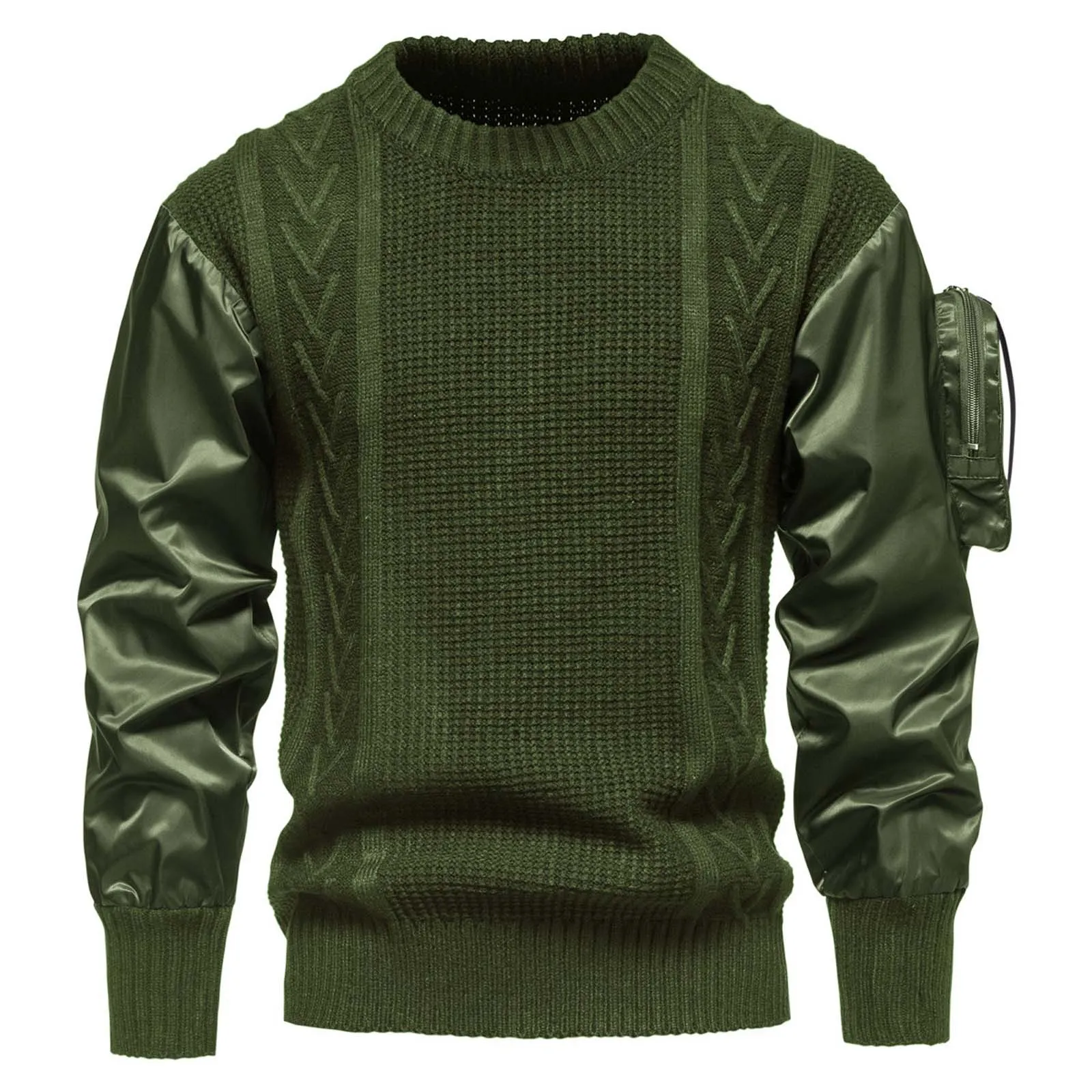 Men's Winter Sweater Top Glossy Sleeves Christmas Gift Pockets Decoration Round Neck Large Size Sweater men turtleneck sweater
Men's Winter Sweater Top Glossy Sleeves Christmas Gift Pockets Decoration Round Neck Large Size Sweater men turtleneck sweater