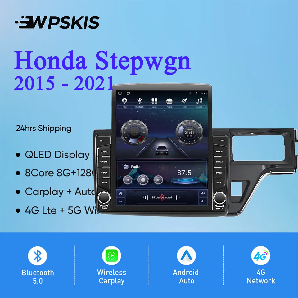 8-ядерный 8G + 128G Carplay авто радио аудио стерео магнитофон HU головное устройство для Honda Stepwgn 2015-2021 GPS DVD кассета RDS
8-ядерный 8G + 128G Carplay авто радио аудио стерео магнитофон HU головное устройство для Honda Stepwgn 2015-2021 GPS DVD кассета RDS
