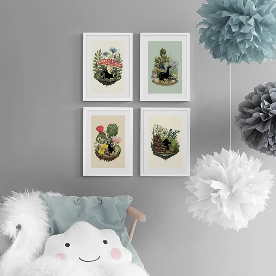Cartoon Unicorn Dinosaur Deer Cactus Mushroom Nordic Poster Wall Art Print Canvas Painting Wall Picture For Baby Kids Room Decor
Cartoon Unicorn Dinosaur Deer Cactus Mushroom Nordic Poster Wall Art Print Canvas Painting Wall Picture For Baby Kids Room Decor