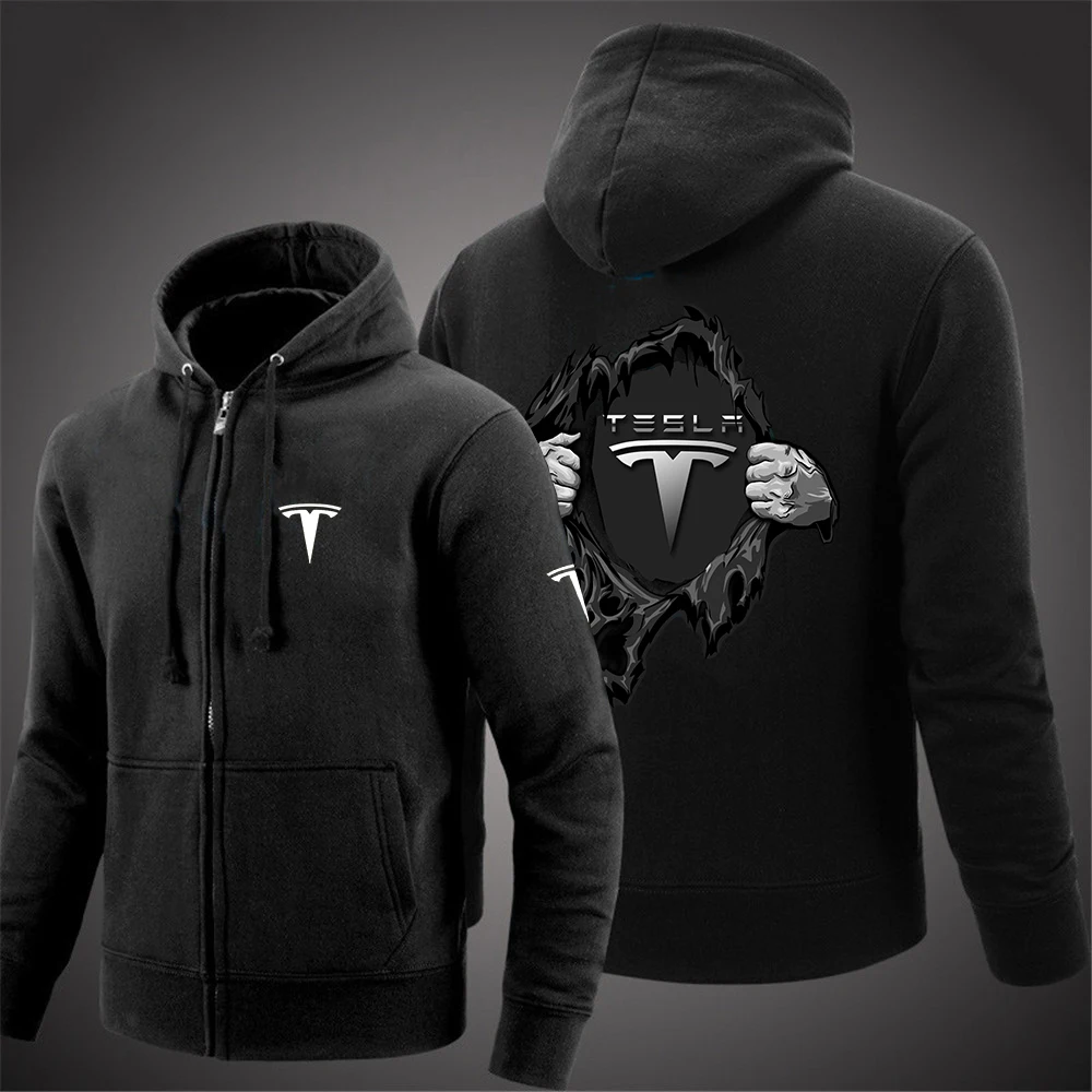 2022 Autumn Tesla Car Logo Printed Man's Custom Zipper Comfortable Hoodies Plus Fleece pullover Jacket Sweatshirt Hoodies
2022 Autumn Tesla Car Logo Printed Man's Custom Zipper Comfortable Hoodies Plus Fleece pullover Jacket Sweatshirt Hoodies