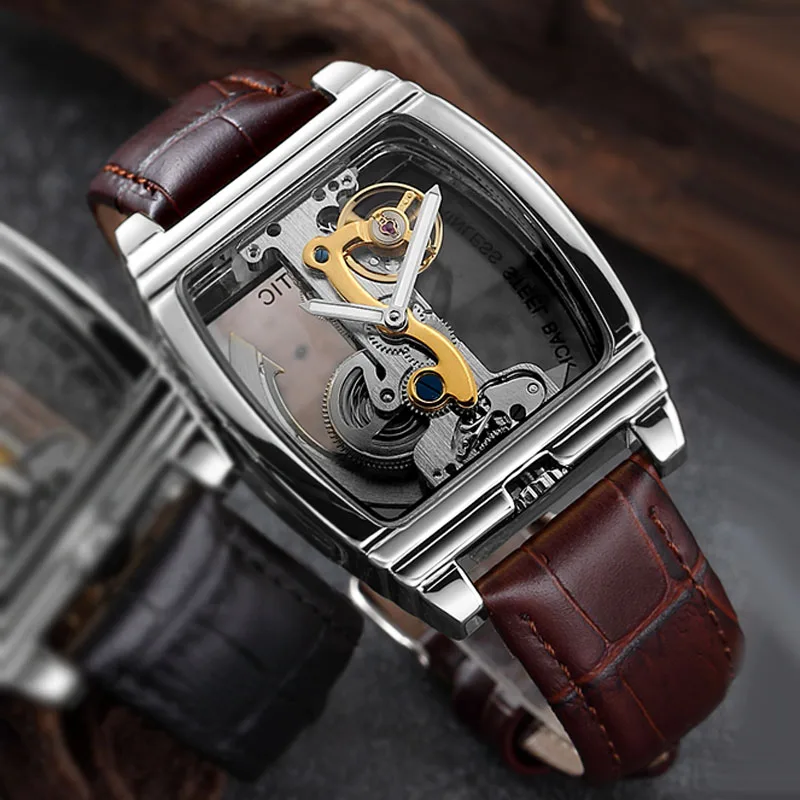 Man Watch Waterproof Mechanical Watches Men Transparent Tourbillon Automatic Mechanical Skeleton Wrist Watches Relogio Masculino
Man Watch Waterproof Mechanical Watches Men Transparent Tourbillon Automatic Mechanical Skeleton Wrist Watches Relogio Masculino