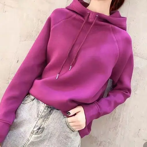 Women's Clothing Streetwear Fashion Solid Elegant Solid Color Casual Hooded Long Sleeve Loose-fitting Pullovers Tops T237
Women's Clothing Streetwear Fashion Solid Elegant Solid Color Casual Hooded Long Sleeve Loose-fitting Pullovers Tops T237