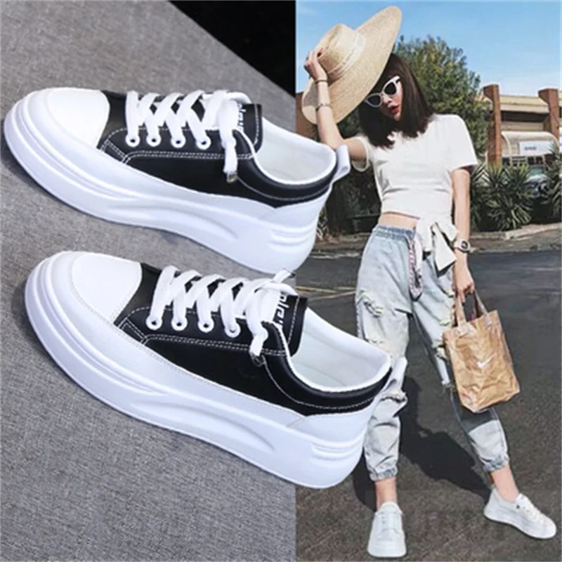 Big Size Women Sneakers Autumn Leather Light White Sneaker Female Platform Vulcanized Shoes Spring Casual Breathable Sports Shoe
Big Size Women Sneakers Autumn Leather Light White Sneaker Female Platform Vulcanized Shoes Spring Casual Breathable Sports Shoe