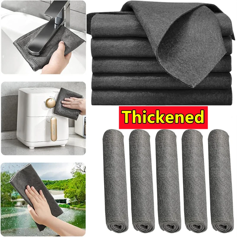 

Wipe Hot Reusable Rags Kitchen Windows Magic Towel Washing Thickened For Cloth Microfiber Tool Auto 2023 Cleaning Mirrors Glass