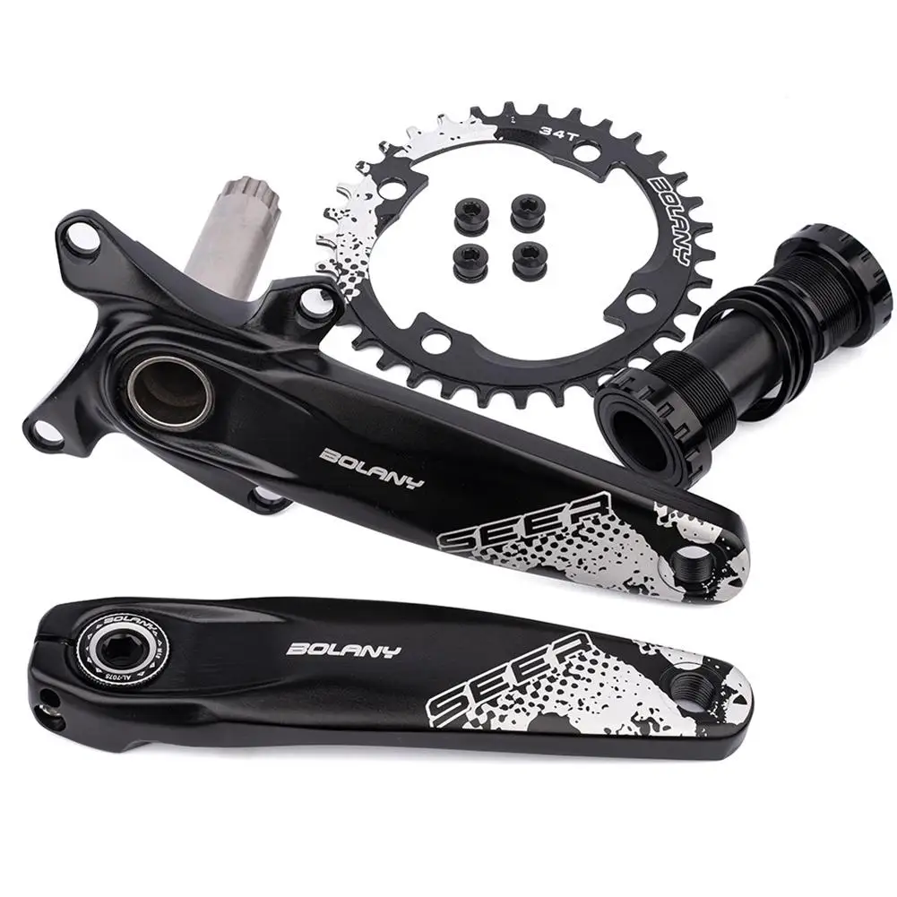 New MTB Bicycle Crankset 104BCD 34T Aluminum Alloy Bike Square Hole Crank Hollow One-piece Crankset Modification Accessories
New MTB Bicycle Crankset 104BCD 34T Aluminum Alloy Bike Square Hole Crank Hollow One-piece Crankset Modification Accessories