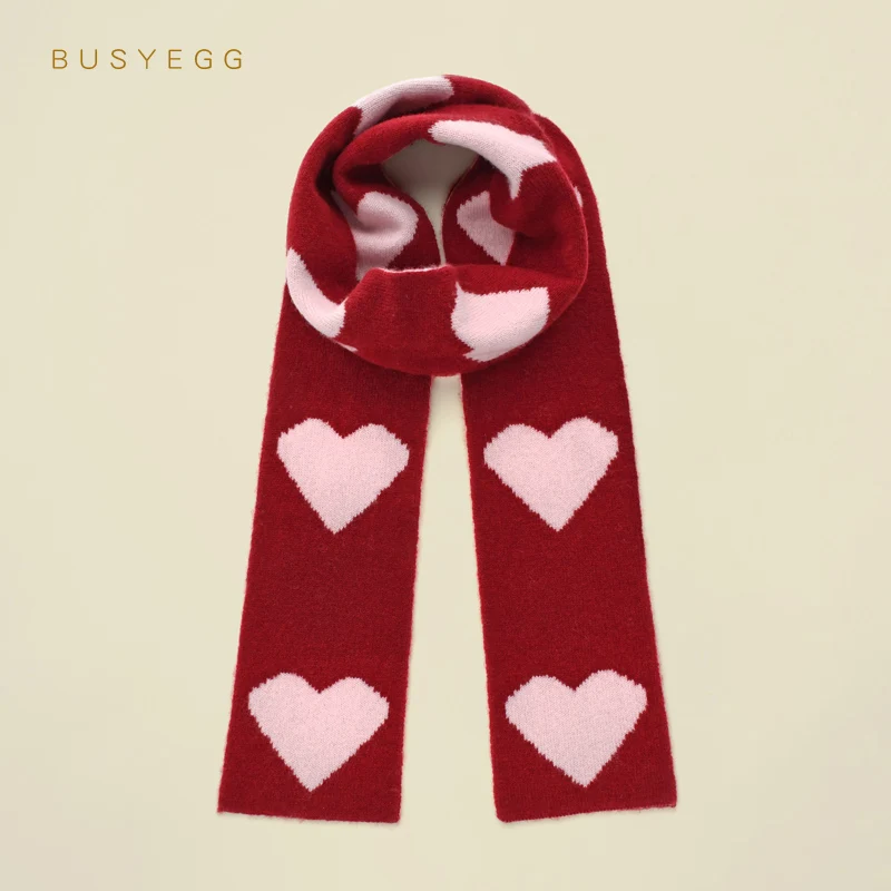 Sweet wine red love children's wool small scarf girls autumn winter mini warm scarves kids gift
Sweet wine red love children's wool small scarf girls autumn winter mini warm scarves kids gift