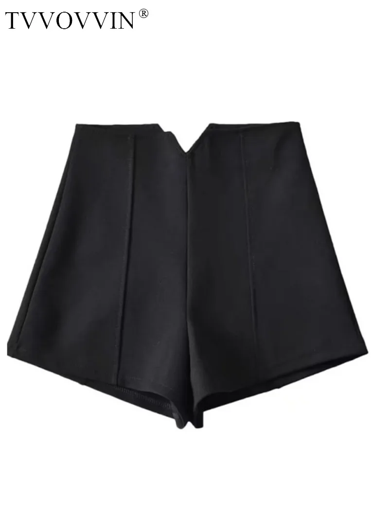 TVVOVVIN High waisted V-shaped black shorts slimming women's slim fit hot pants casual versatile fashion shorts A-line 70RL
TVVOVVIN High waisted V-shaped black shorts slimming women's slim fit hot pants casual versatile fashion shorts A-line 70RL