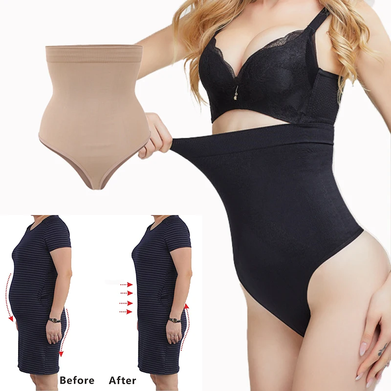 Women's High Waist Tummy Control Thong Shapewear Seamless Body Shaper Panties Girdle Underwear Thong Girdle Breathable Invisible
Women's High Waist Tummy Control Thong Shapewear Seamless Body Shaper Panties Girdle Underwear Thong Girdle Breathable Invisible