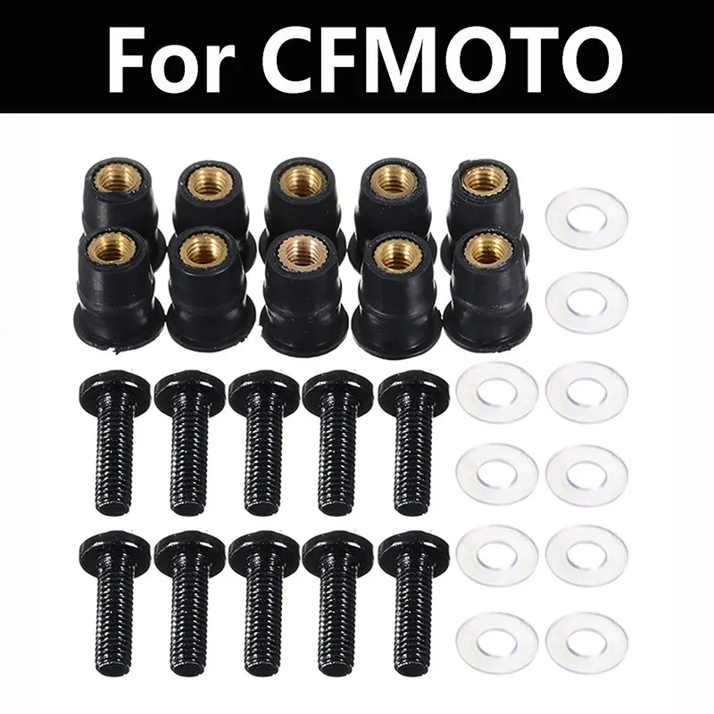 Rubber Nuts Motorcycle Windscreen Windshield Bolts Screws Nut Fastener For CFMOTO CF650NK CF1250 CF1250J CF650J 650nk CF650
Rubber Nuts Motorcycle Windscreen Windshield Bolts Screws Nut Fastener For CFMOTO CF650NK CF1250 CF1250J CF650J 650nk CF650