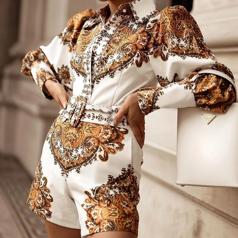 Long-Sleeved Fashion 2023 New Casual Temperament Retro Spring Summer Elegant Printing Tooling Shorts Women Jumpsuit Y07
Long-Sleeved Fashion 2023 New Casual Temperament Retro Spring Summer Elegant Printing Tooling Shorts Women Jumpsuit Y07