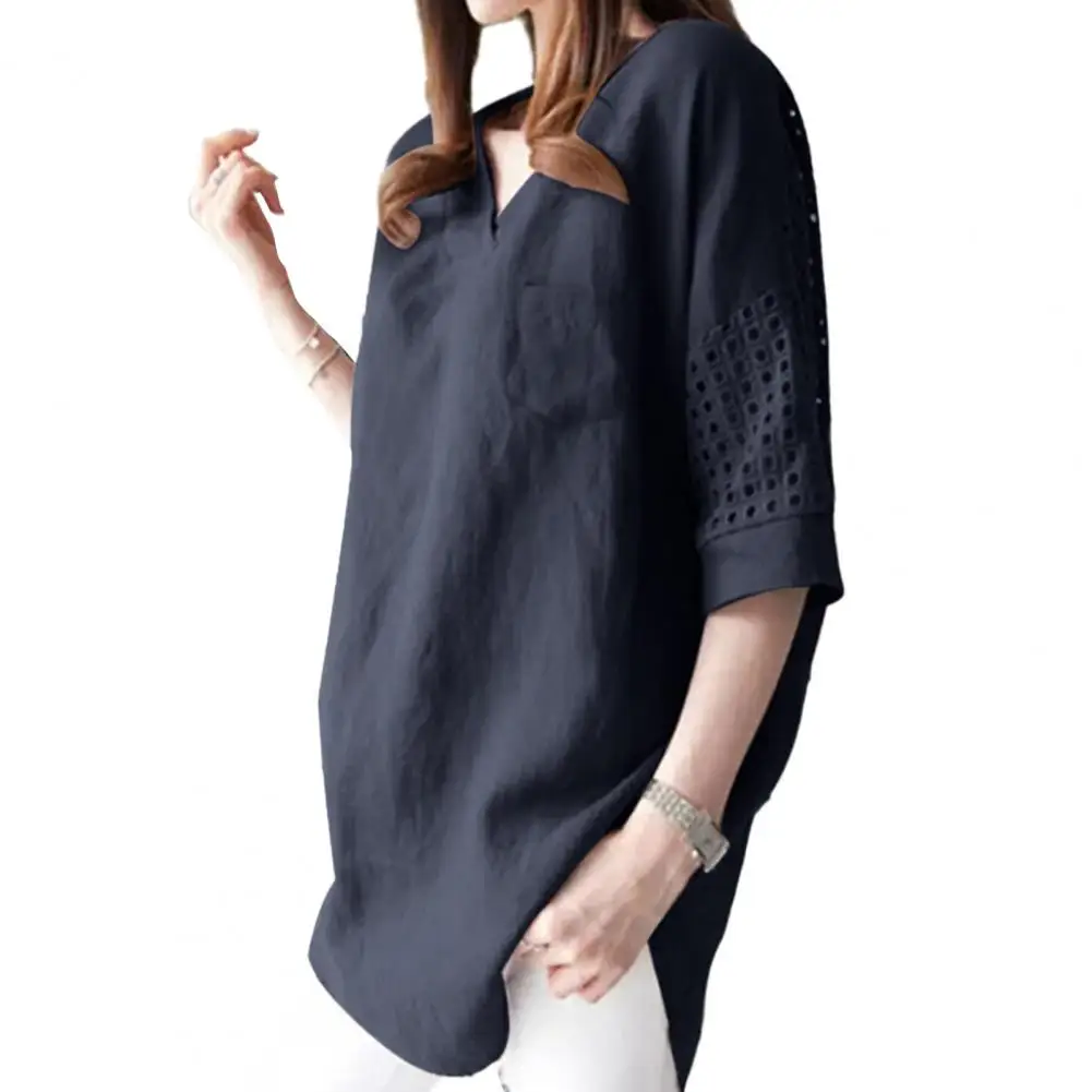 Half Sleeve Casual Tops Chic Comfy Women's V-neck Lace Tops with Side Split Hem for Casual Wear Everyday Style Women Casual Tops
Half Sleeve Casual Tops Chic Comfy Women's V-neck Lace Tops with Side Split Hem for Casual Wear Everyday Style Women Casual Tops