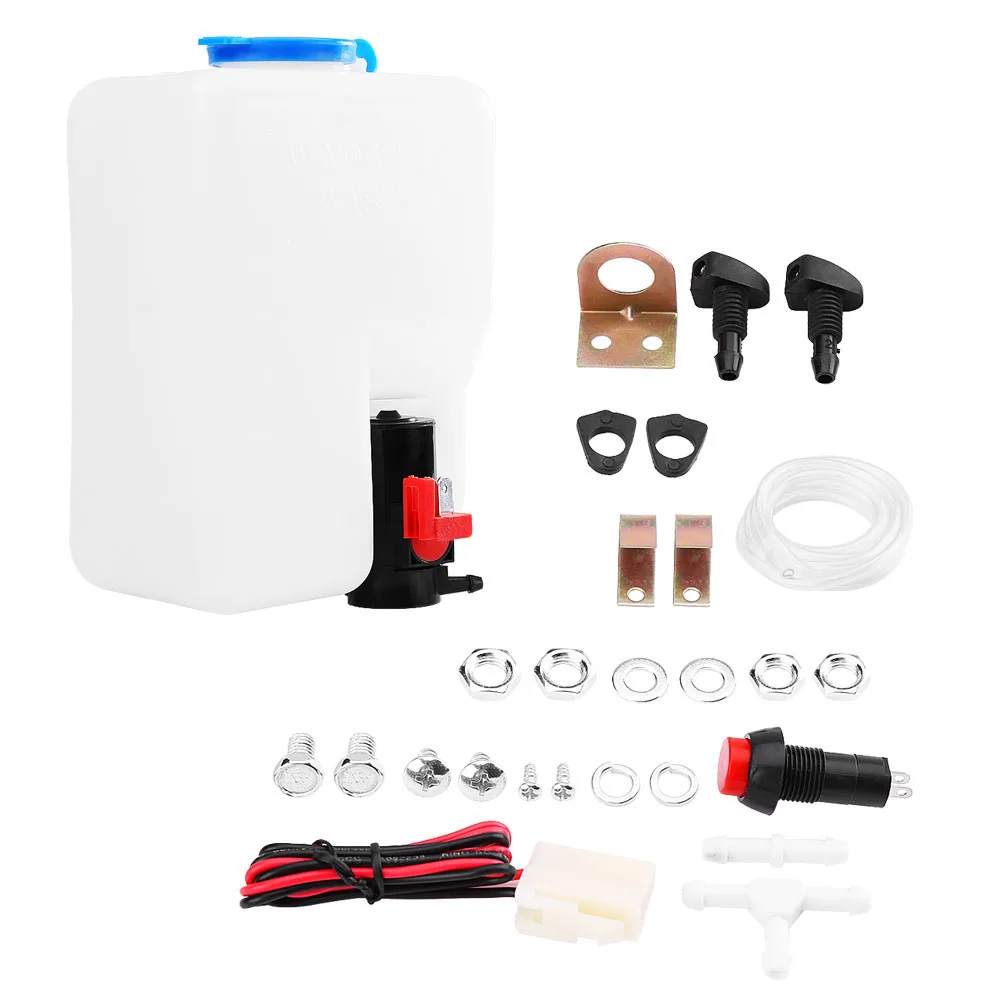 Universal Windshield Windscreen Washer Pump Bottle Tank Kit Cleaning Tools 12V for Classic Cars Windscreen Washer Bottle
Universal Windshield Windscreen Washer Pump Bottle Tank Kit Cleaning Tools 12V for Classic Cars Windscreen Washer Bottle