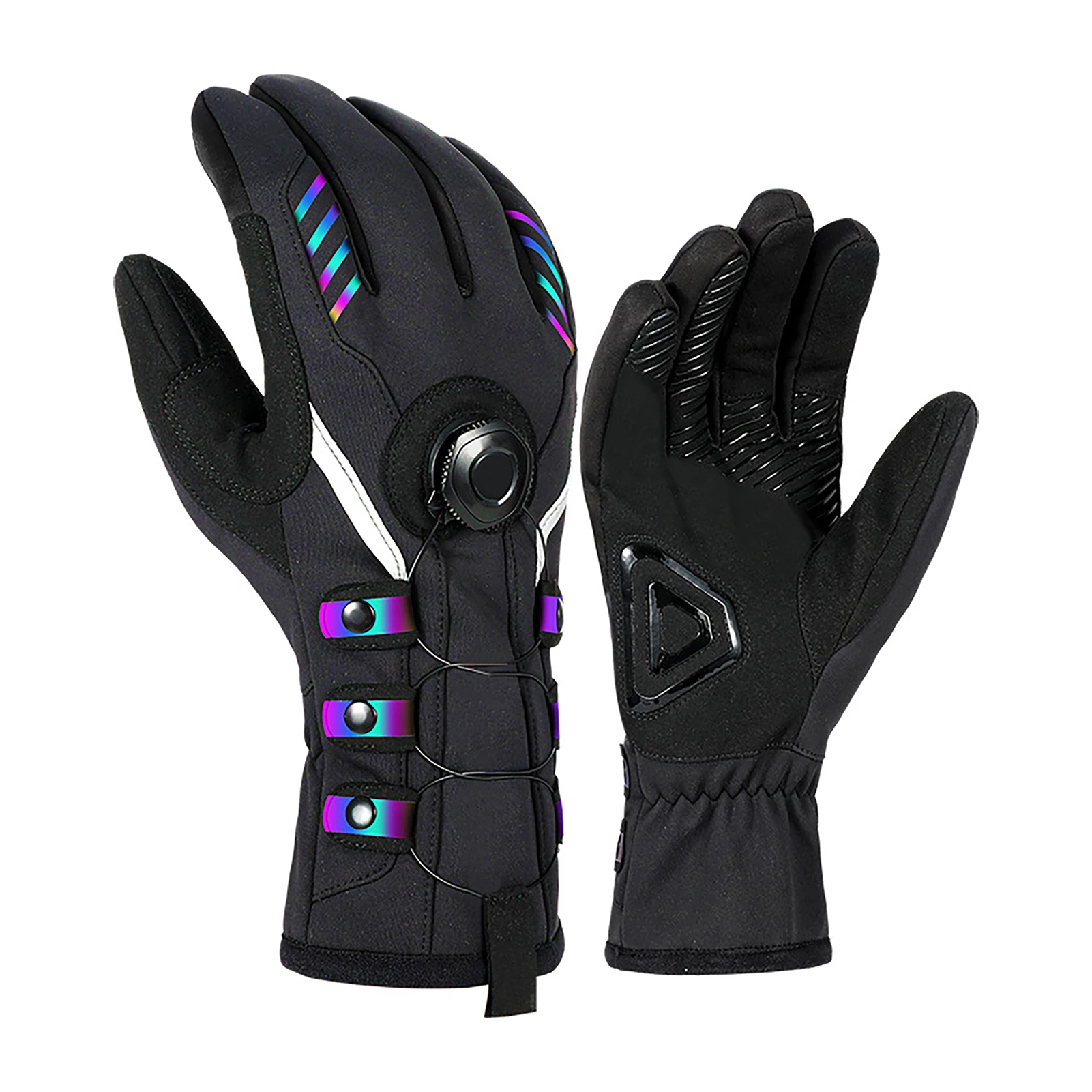 1pair Men Women Waterproof Cycling Gloves Hand Warmer With Reflective Strip Windproof Daily Winter Warm Automatic Lacing Mittens
1pair Men Women Waterproof Cycling Gloves Hand Warmer With Reflective Strip Windproof Daily Winter Warm Automatic Lacing Mittens