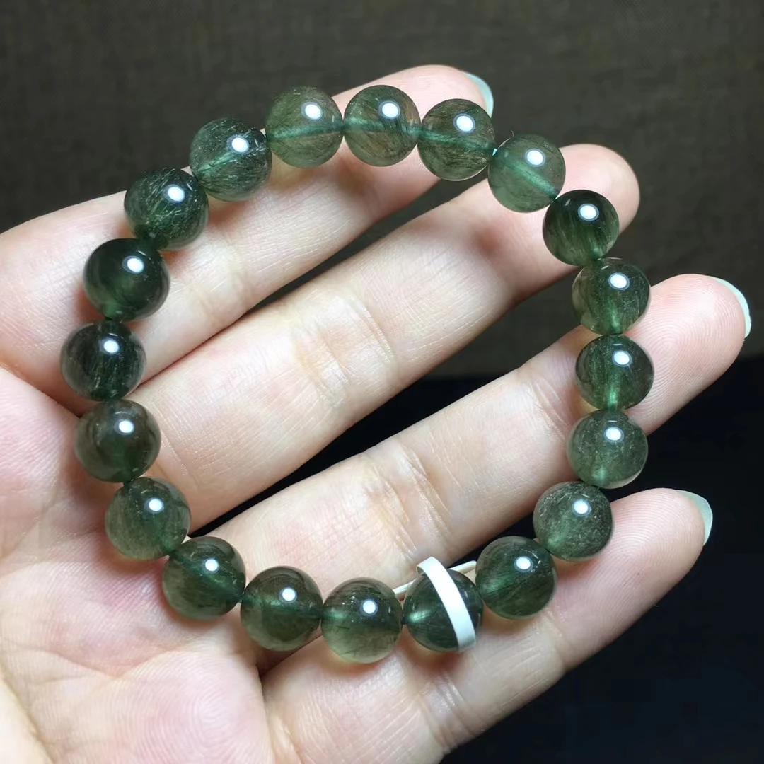 Genuine Natural Green Rutilated Quartz Gemstone Bracelet 9mm Women Men Jewelry Cat Eye Stretch Crystal Barrel Beads AAAAA
Genuine Natural Green Rutilated Quartz Gemstone Bracelet 9mm Women Men Jewelry Cat Eye Stretch Crystal Barrel Beads AAAAA