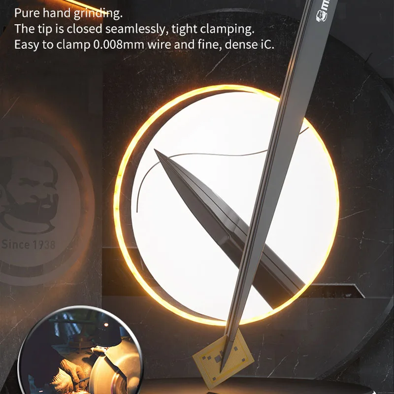 MECHANIC KS-11 ручной полированный пинцет из нержавеющей стали, прецизионный зажим для ремонта телефона, ручной зажимной инструмент
MECHANIC KS-11 ручной полированный пинцет из нержавеющей стали, прецизионный зажим для ремонта телефона, ручной зажимной инструмент