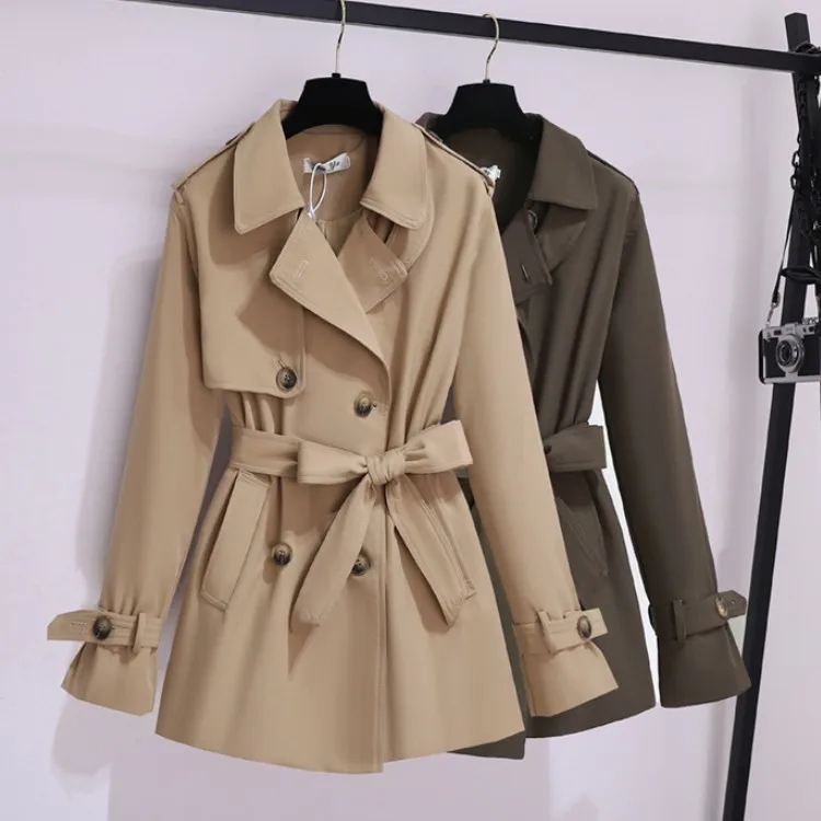 Autumn Vintage Fashion Office OL Trench Coat 2022 High Quality Women Elegant Lapel Double-Breasted Casual Sashes Outerwear
Autumn Vintage Fashion Office OL Trench Coat 2022 High Quality Women Elegant Lapel Double-Breasted Casual Sashes Outerwear