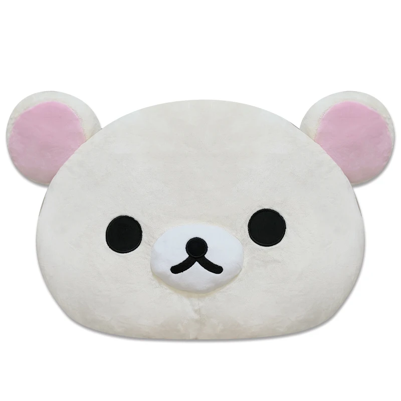 Cute Rilakkuma Korilakkuma White Bear Head Big Face Plush Pillow Cushion Kids Girls Stuffed Toy Doll Children Gifts 50*34cm
Cute Rilakkuma Korilakkuma White Bear Head Big Face Plush Pillow Cushion Kids Girls Stuffed Toy Doll Children Gifts 50*34cm