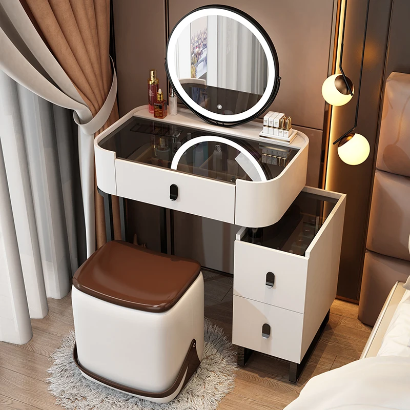 Womens White Dressers Mirror Cosmetics Elegant Make Up Table Makeup Dressers Bedroom Storage Modern Tocador Maquillaje Furniture
Womens White Dressers Mirror Cosmetics Elegant Make Up Table Makeup Dressers Bedroom Storage Modern Tocador Maquillaje Furniture