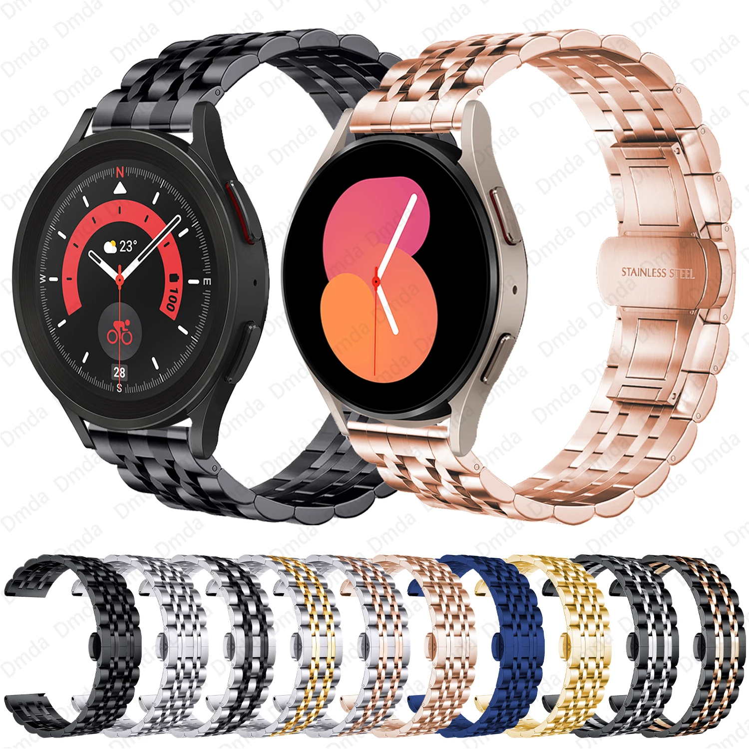20mm 22mm Stainless Steel Strap For Samsung Galaxy Watch 5 Pro 44mm 40mm Metal Bracelet Watch4 Classic 46mm 42mm S3 Active2 Band
20mm 22mm Stainless Steel Strap For Samsung Galaxy Watch 5 Pro 44mm 40mm Metal Bracelet Watch4 Classic 46mm 42mm S3 Active2 Band