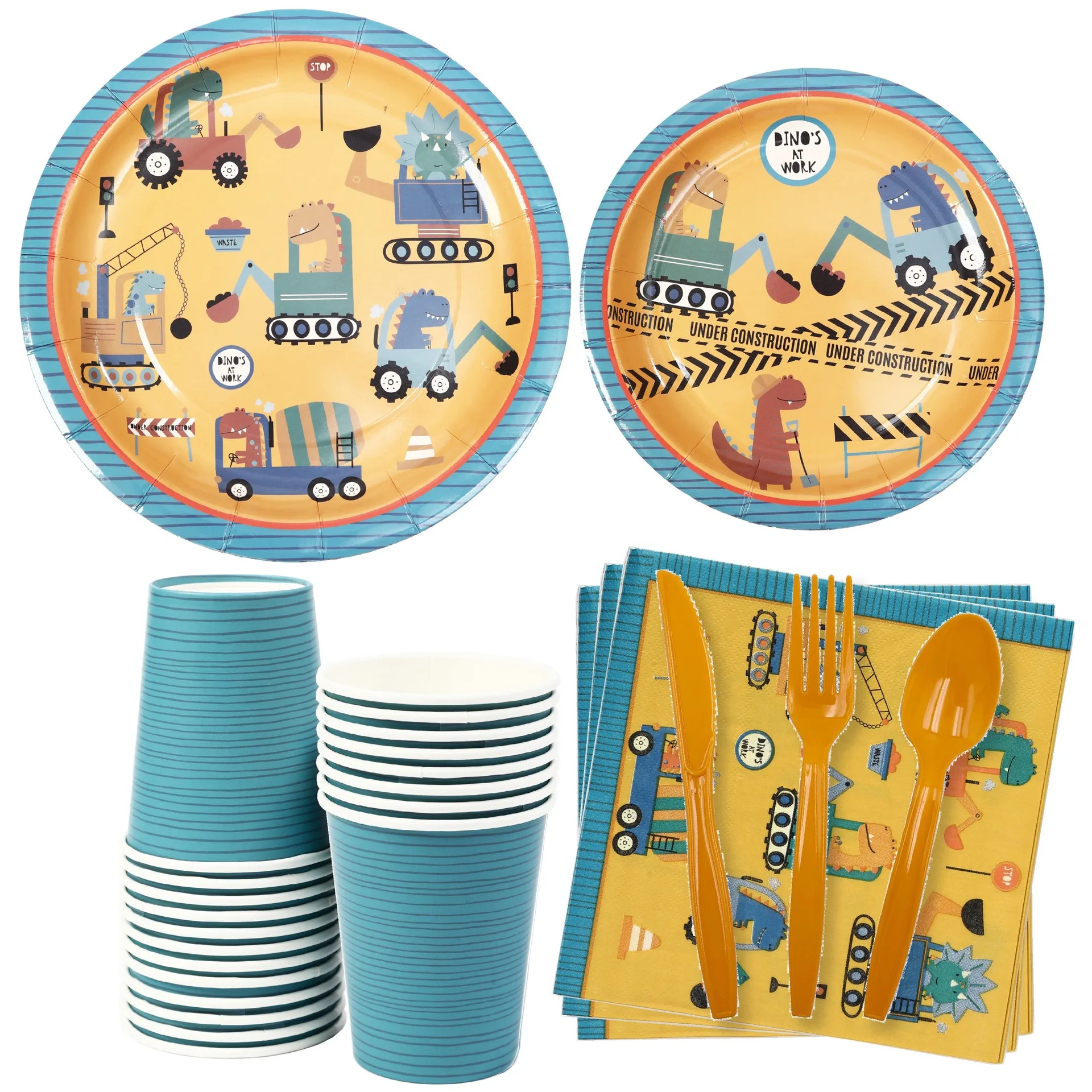8Pcs Engineering Car Party Theme Boy Birthday Decoration Cutlery Orange Dinosaur Paper Plate Paper Cup Napkins
8Pcs Engineering Car Party Theme Boy Birthday Decoration Cutlery Orange Dinosaur Paper Plate Paper Cup Napkins