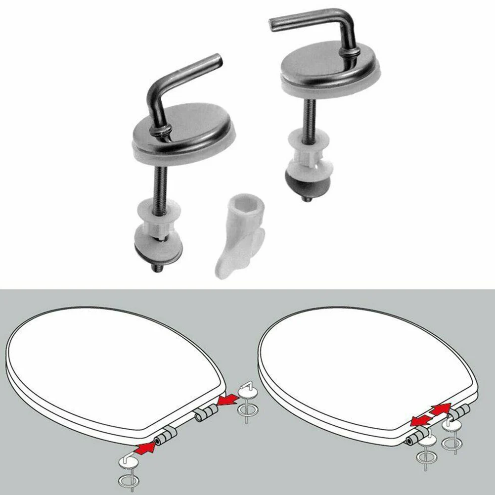 Stainless Steel Seat Hinge Flush Toilet Cover Mounting Connector Toilet Lid Hinge Mounting Fittings Replacement Parts
Stainless Steel Seat Hinge Flush Toilet Cover Mounting Connector Toilet Lid Hinge Mounting Fittings Replacement Parts