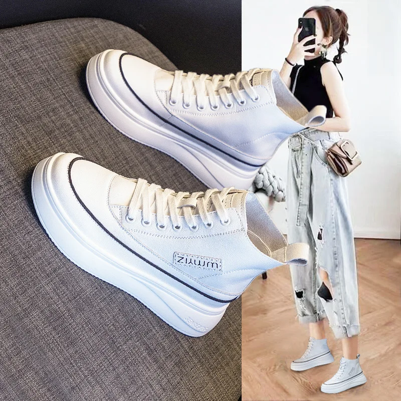 Platform Sneakers for Women 2022 Genuine Leather High Top Designer Shoes Woman Flats Tennis Female Casual Shoes Women's Sneakers
Platform Sneakers for Women 2022 Genuine Leather High Top Designer Shoes Woman Flats Tennis Female Casual Shoes Women's Sneakers