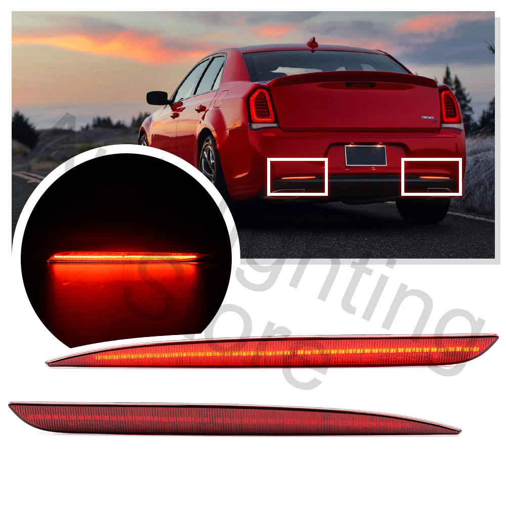 2PCS Clear LED Light Bumper Reflector Lamp Tail Brake Signal Lights For 2015-2020 Chrysler 300 Sedan Rear Left & Right
2PCS Clear LED Light Bumper Reflector Lamp Tail Brake Signal Lights For 2015-2020 Chrysler 300 Sedan Rear Left & Right