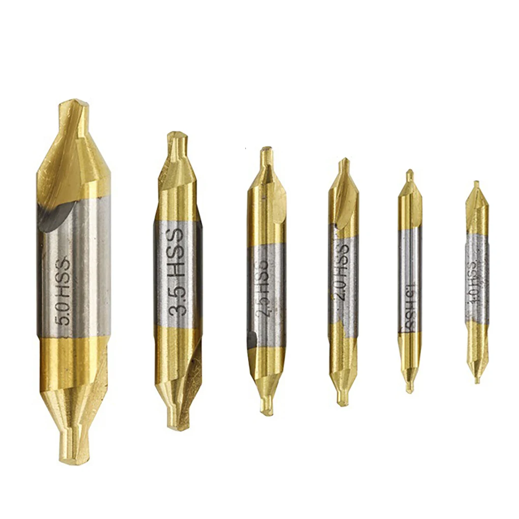 1.0-5.0mm Center Drills Set Hole Drill Bits High-Speed Steel Portable Replacement Professional Construction Hand Tools 6 Pieces
1.0-5.0mm Center Drills Set Hole Drill Bits High-Speed Steel Portable Replacement Professional Construction Hand Tools 6 Pieces