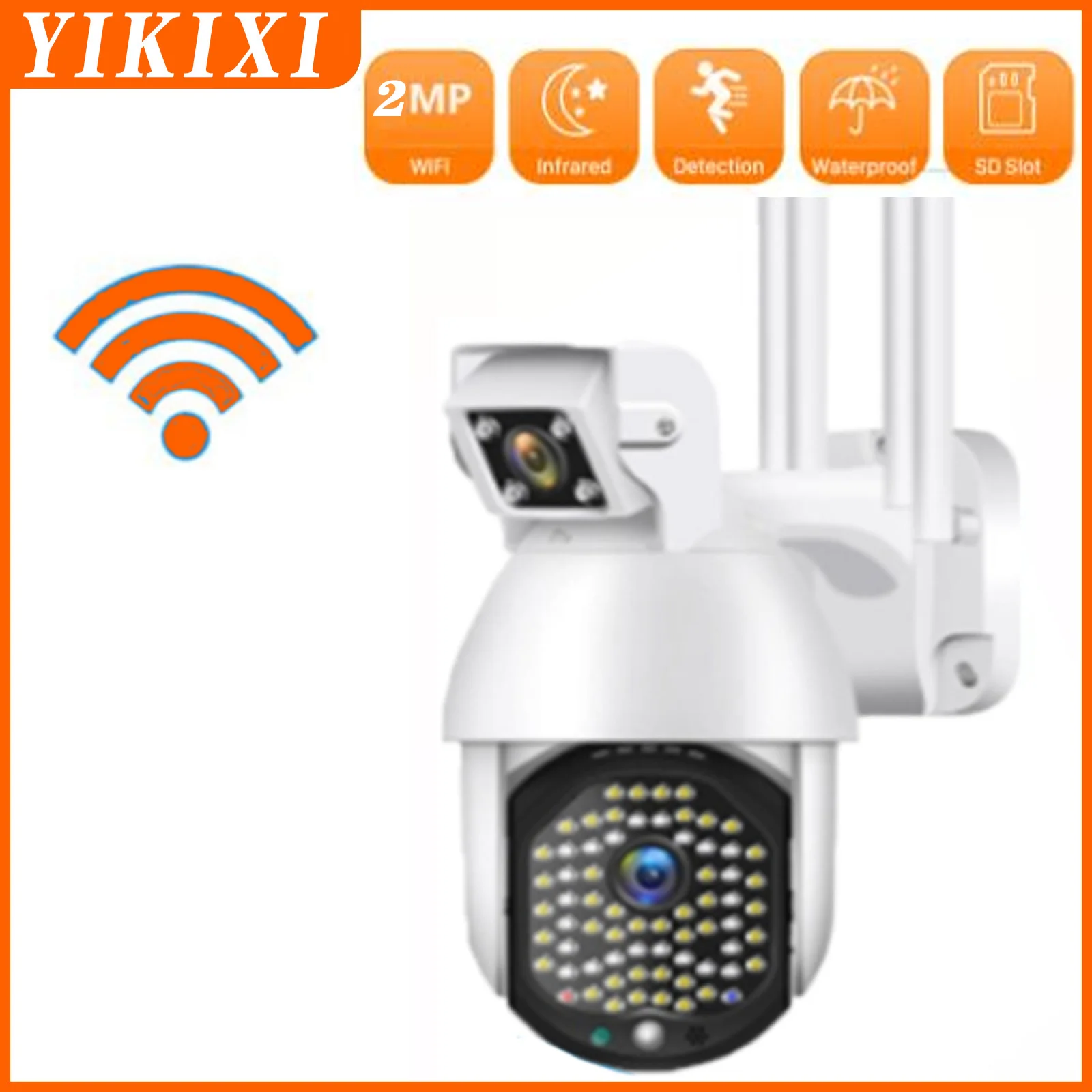 Ip-Камера уличная водонепроницаемая, 2 Мп, Wi-Fi, ночное видение 
Ip-Камера уличная водонепроницаемая, 2 Мп, Wi-Fi, ночное видение