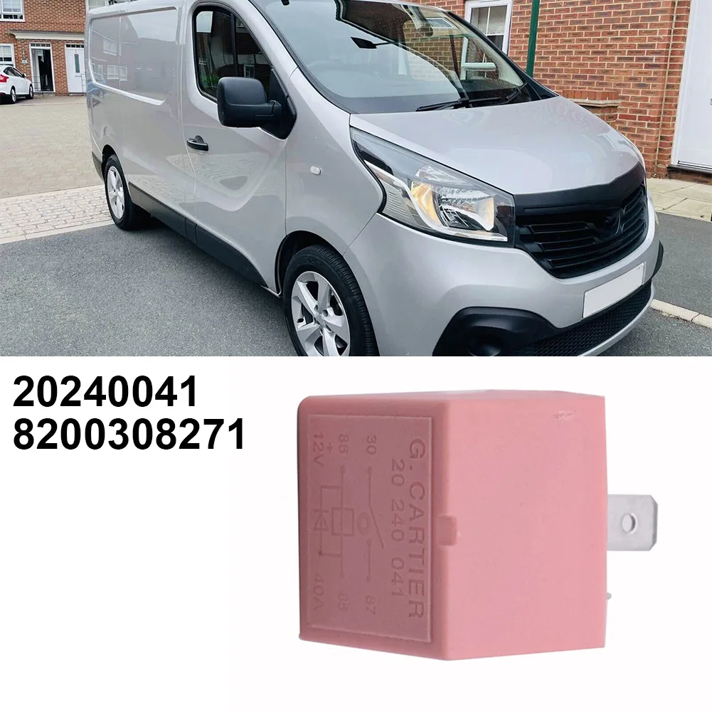 

4Pin Pink Relay 20240041 8200308271 For Trafic 2001 - 2014 For Vauxhall Vivaro For Nissan Pirmastar Laguna Kubistar