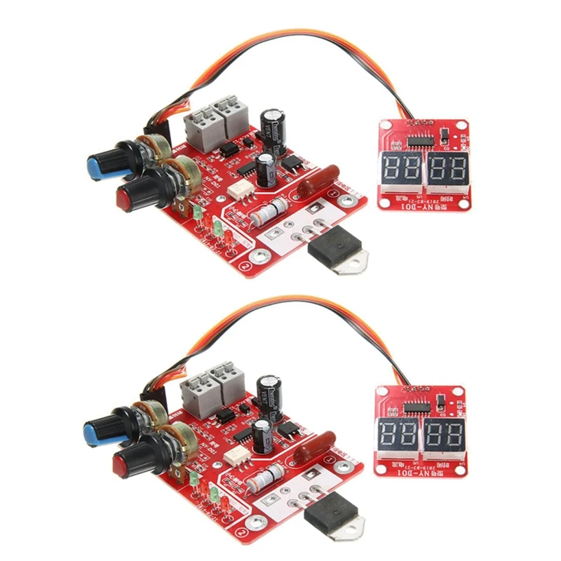 2X NY-D01 Spot Welder Control Board 40A 100A Digital Spot Welding Machine Time&Current Control Display Spot Welder(40A)
2X NY-D01 Spot Welder Control Board 40A 100A Digital Spot Welding Machine Time&Current Control Display Spot Welder(40A)