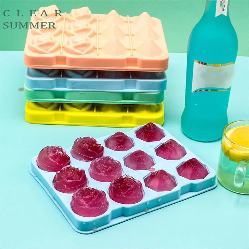 3D 12 Grid Rose Diamond Shape Ice Cube Mold Silicone Baking Mold Ice Cream Mould Flower Ice Cube
3D 12 Grid Rose Diamond Shape Ice Cube Mold Silicone Baking Mold Ice Cream Mould Flower Ice Cube