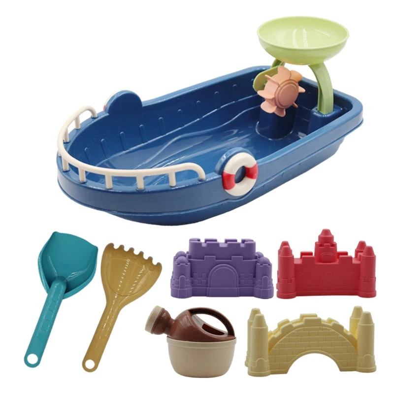 7pcs Beach Game Toy Outdoor Sand Play Castle Mold Toy Boat Colorful Plastic Mold Free Bath Water Toy Kids Sand Game Accs
7pcs Beach Game Toy Outdoor Sand Play Castle Mold Toy Boat Colorful Plastic Mold Free Bath Water Toy Kids Sand Game Accs