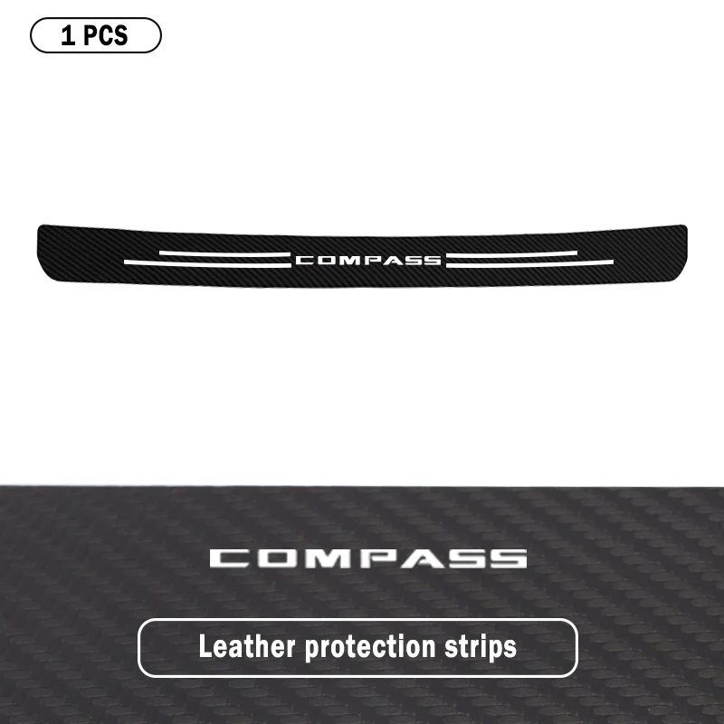 Защитная полоса из углеродного волокна и кожи против царапин для заднего багажника автомобиля, двери, бампера, защитная полоса для Jeep Compass, автомобильная наклейка
Защитная полоса из углеродного волокна и кожи против царапин для заднего багажника автомобиля, двери, бампера, защитная полоса для Jeep Compass, автомобильная наклейка