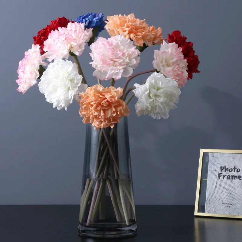 10Pcs Burnt Edge Moist Carnation Flower Branch Real Touch Artificial Flowers Mother's Day Gift Bouquet Gift for Teacher Flowers
10Pcs Burnt Edge Moist Carnation Flower Branch Real Touch Artificial Flowers Mother's Day Gift Bouquet Gift for Teacher Flowers
